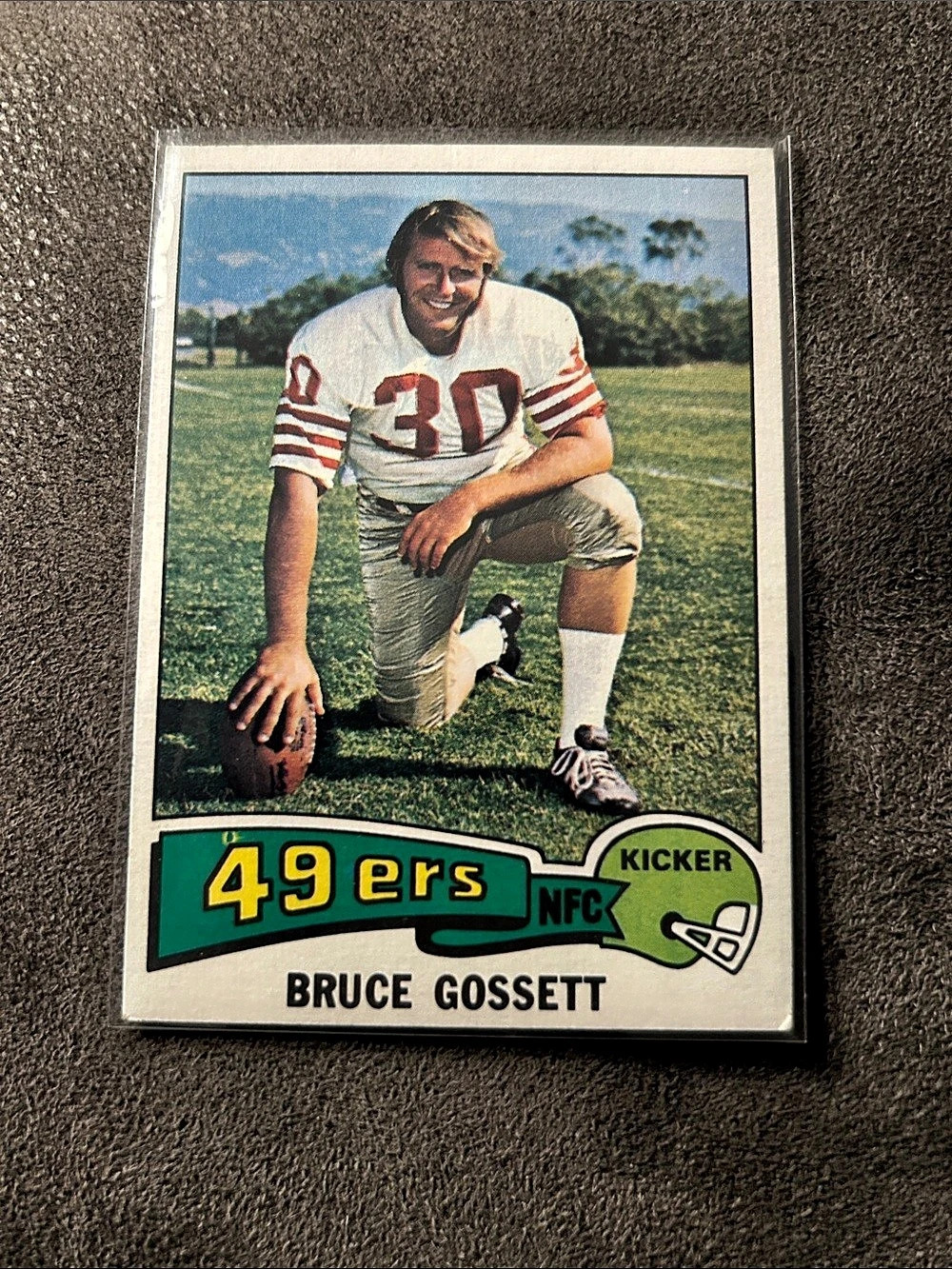 1975 Topps #302 Bruce Gossett San Francisco 49ers
